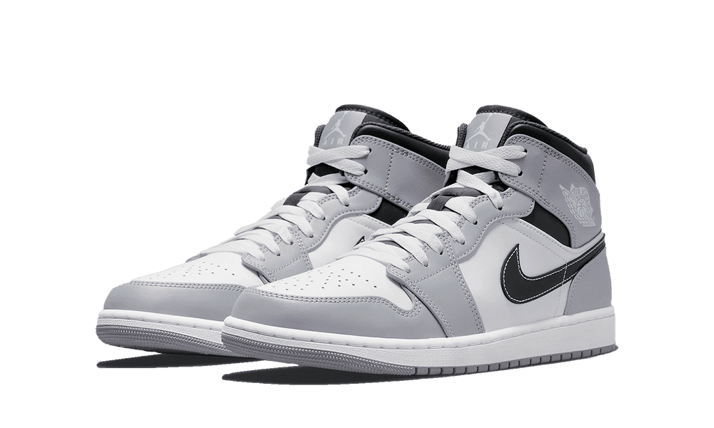 Air Jordan 1 Mid Light Smoke Grey Anthracite GS - Mentastore