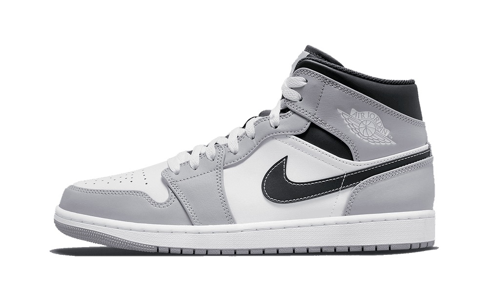 Air Jordan 1 Mid Light Smoke Grey Anthracite GS - Mentastore