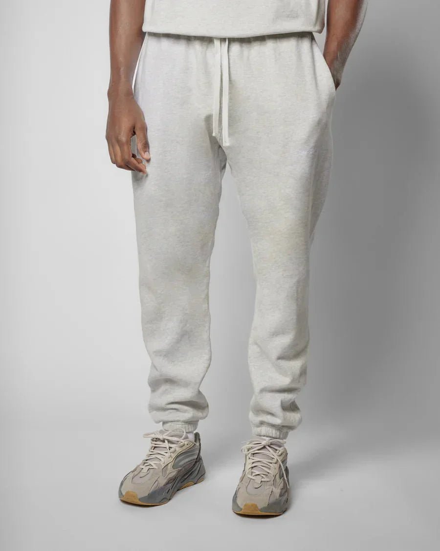 CHIQUE NOIR - SWEATPANTS - GREY MELANGE - Mentastore