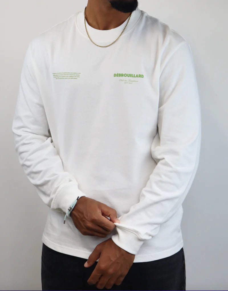 DÉBROUILLARD Club des Fondateurs Longsleeve - Off white - Mentastore