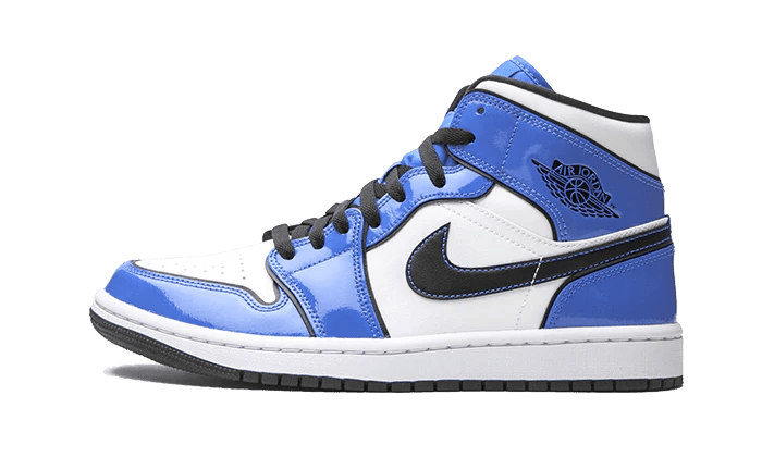 Jordan 1 Mid Signal Blue (Gs) - Mentastore