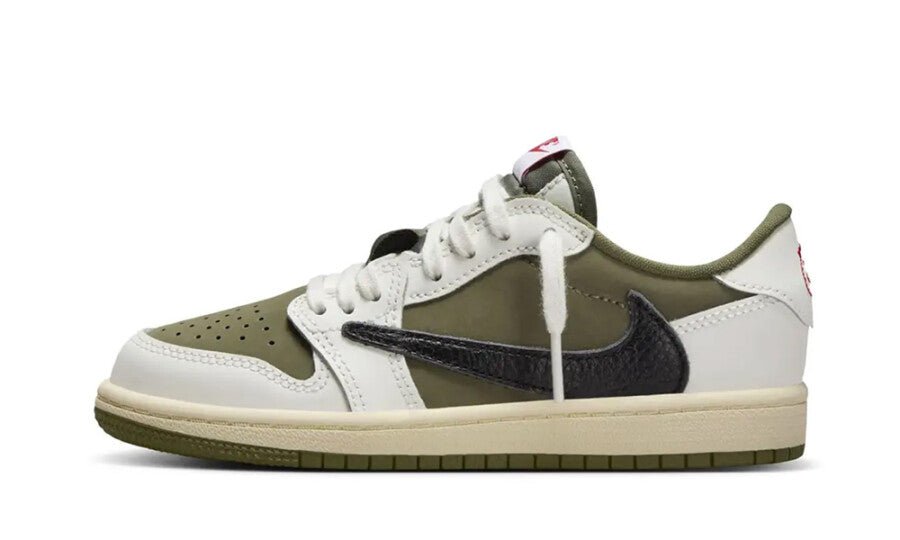 jordan 1 retro low og sp travis scott medium olive (ps) - Mentastore