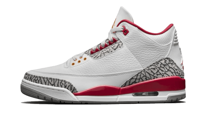 Jordan 3 Retro Cardinal Red - Mentastore