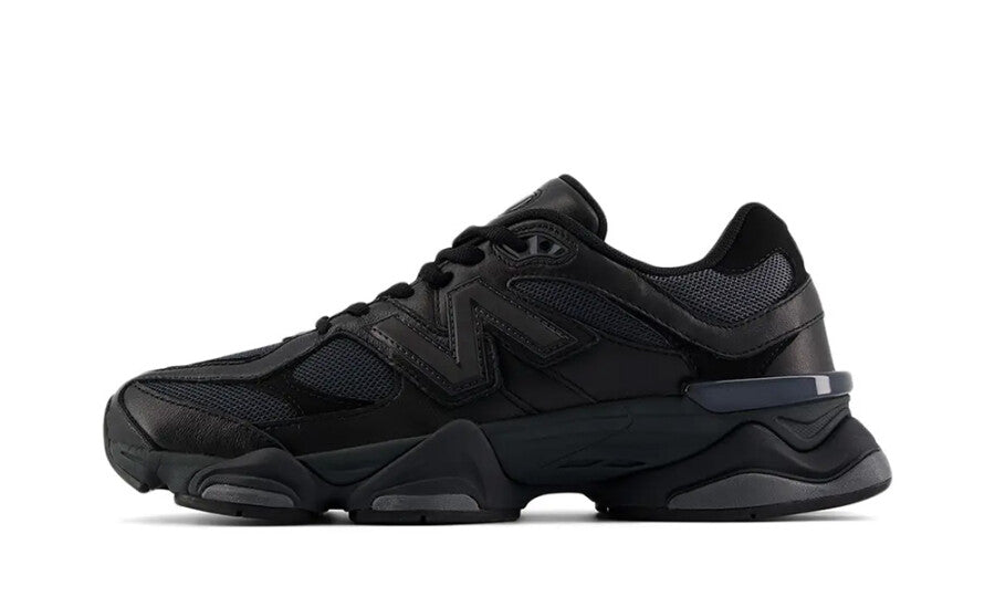 New Balance 9060 'Triple Black Leather' - Mentastore