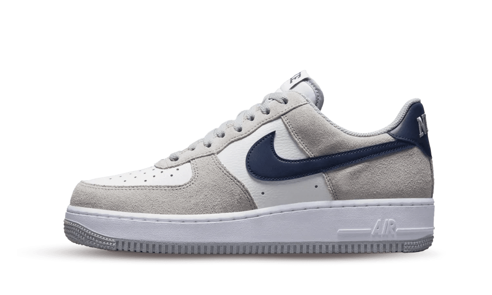 Nike Air Force 1 Low '07 Light Smoke Grey Midnight Navy - Mentastore