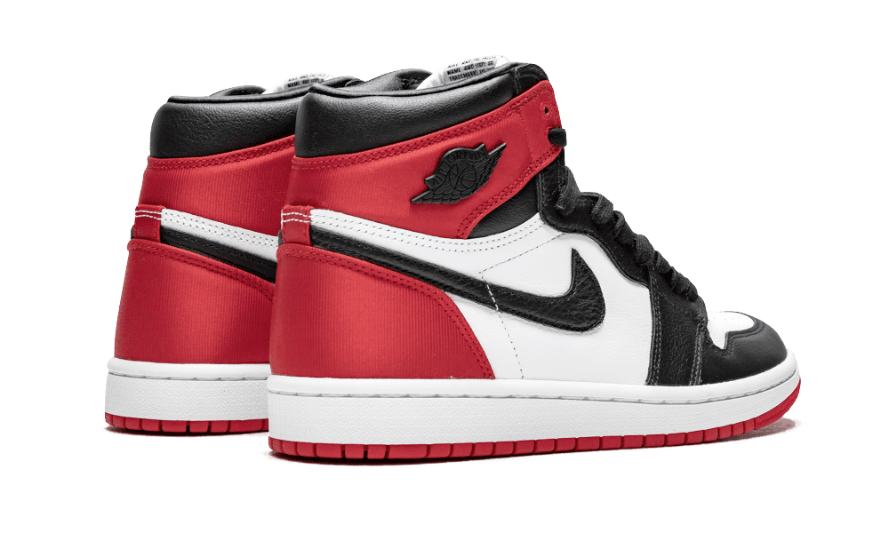 Jordan 1 Retro High Satin Black Toe (W) - Mentastore